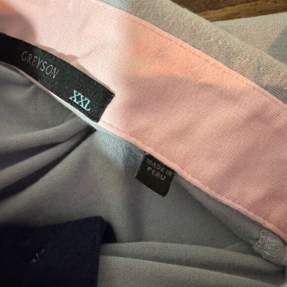 Greyson Clothiers Men's Long Sleeve Polo Shirt Collared XXL Gray Golf Casual - Picture 3 of 9